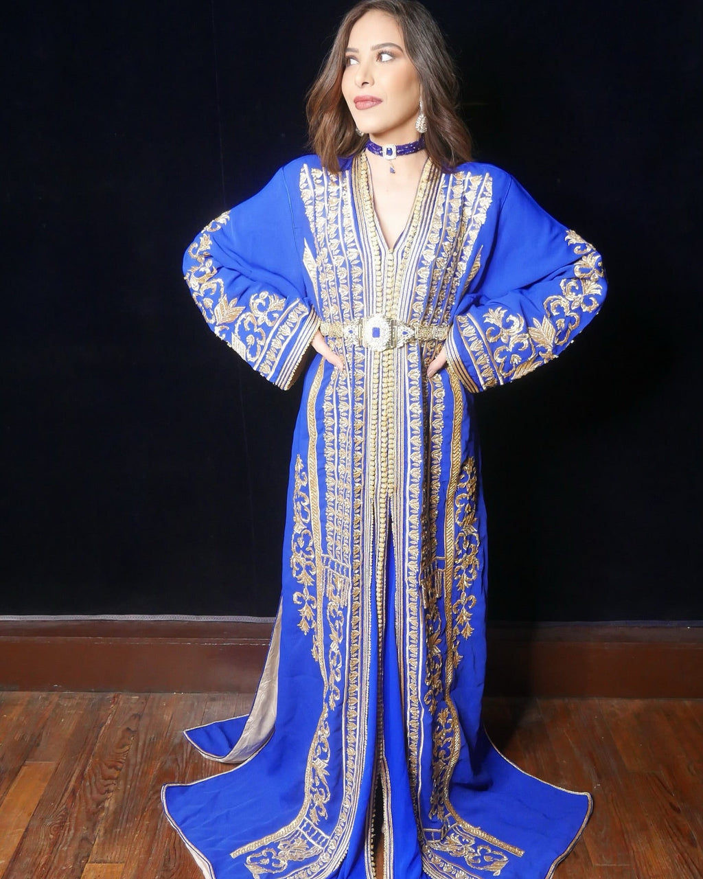 Takchita Bleu Roi - Caftan prodiges