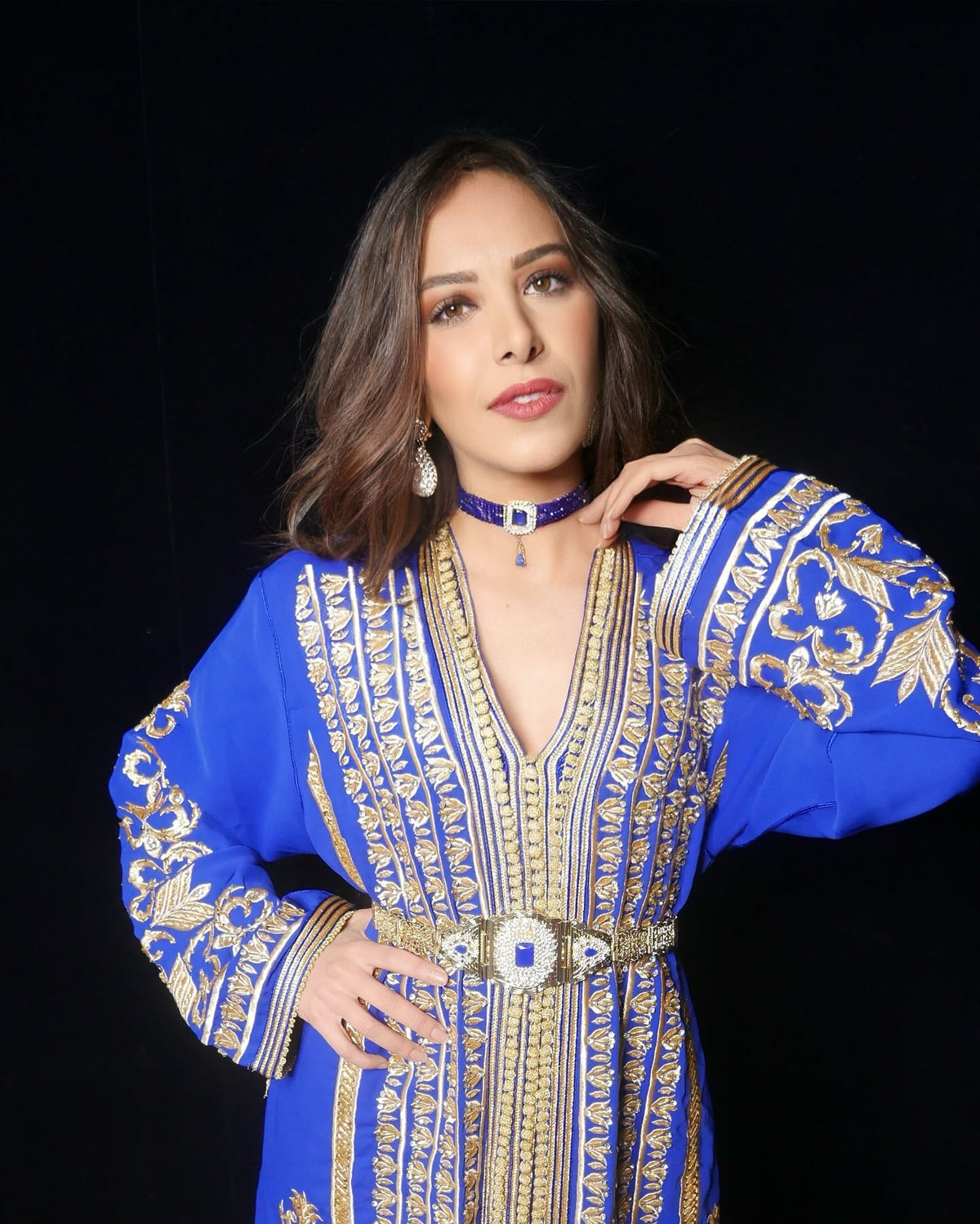 Takchita Bleu Roi - Caftan prodiges