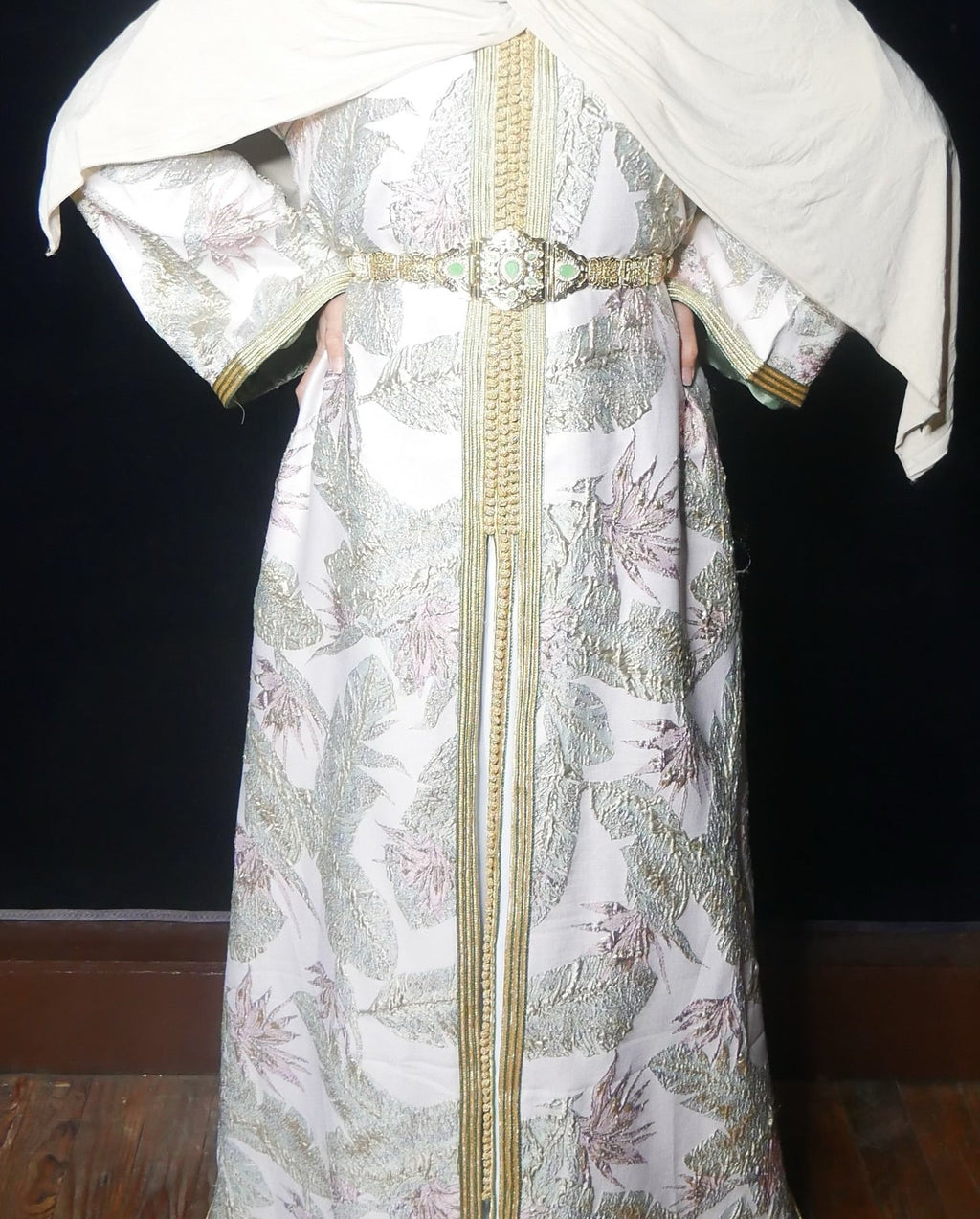 Caftan Brocard La Pistache - Caftan prodiges